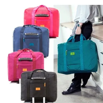 kelioniniai krepšiai Moterų atsargų krepšiai Naujos nailoninės sulankstomos nešiojamos rankinės Neperšlampamas bagažas Laikymo krepšiai Tote Organizatorius drabužiams